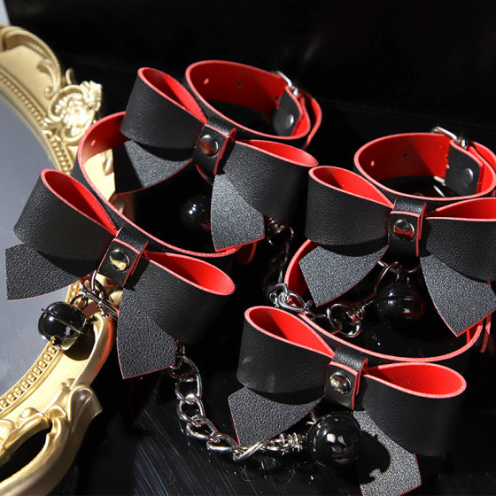 Kit Sexy Bow 5 Pieces Black-Red