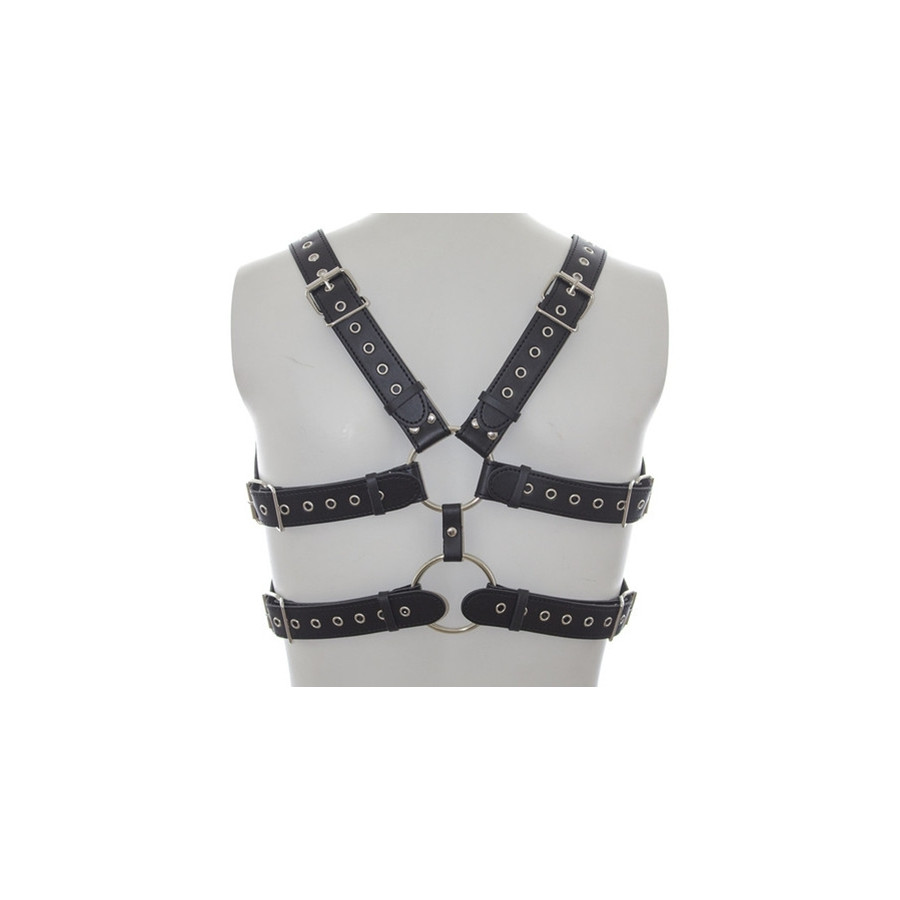 Harnais Double Belt Simili noir