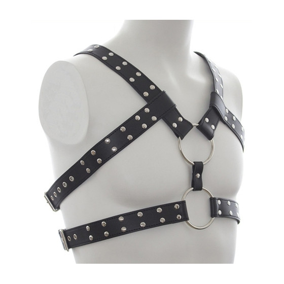 Harnais Double Belt Simili noir
