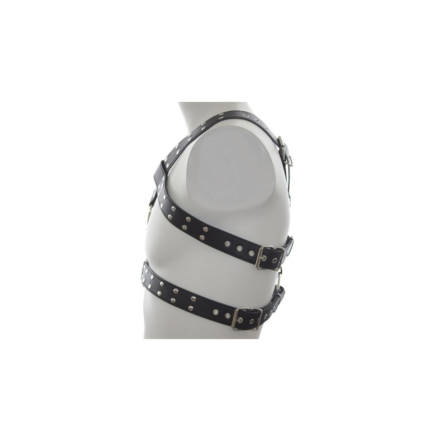 Harnais Double Belt Simili noir