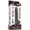 Gode avec Bourses Sliding Skin 18 x 4.7cm Noir