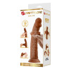 Gode réaliste Sharife 22 x 4.5 cm Marron