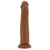 Gode réaliste Sharife 22 x 4.5 cm Marron