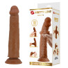 Gode réaliste Sharife 22 x 4.5 cm Marron