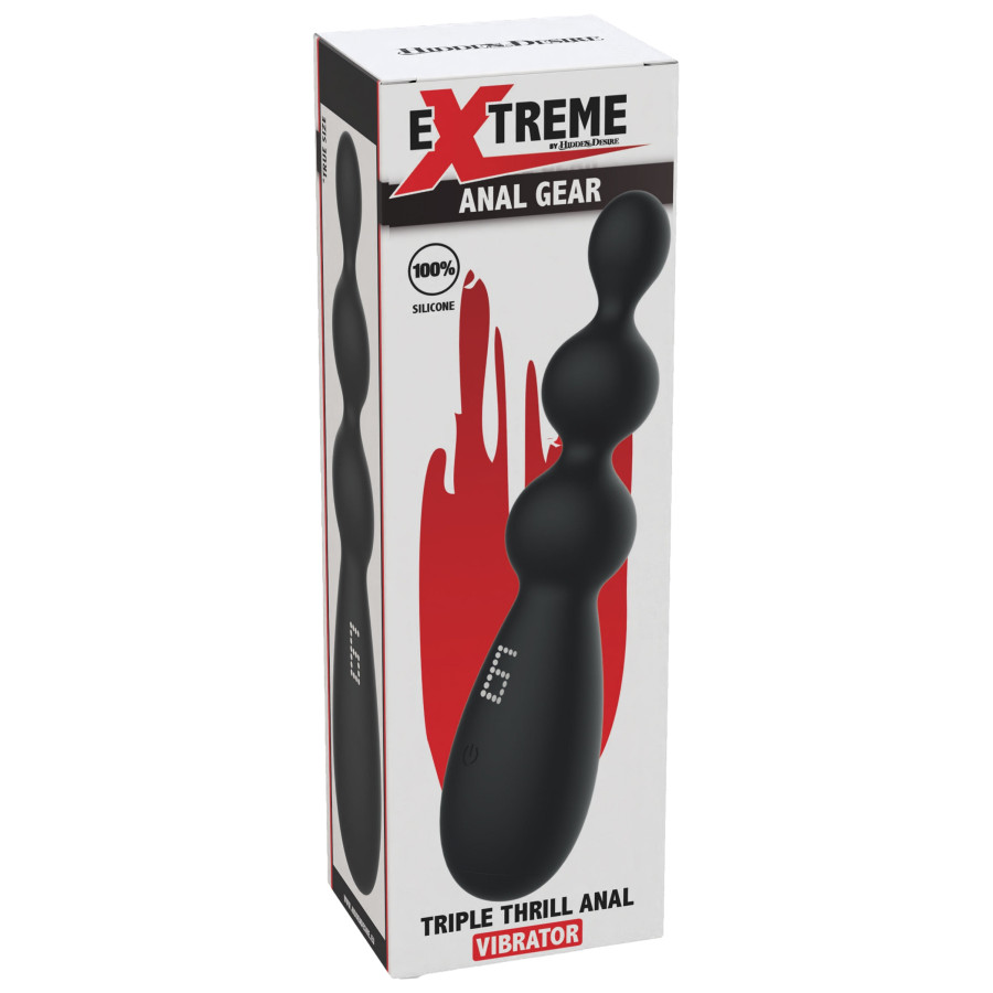 Triple Thrill Vibrating Prostate Stimulator 11 x 3.6cm
