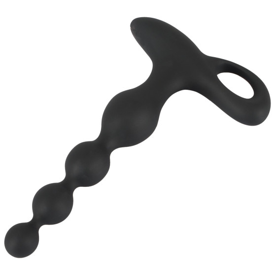 Beads Velvet Stimulator 16.5 x 3.5 cm Black