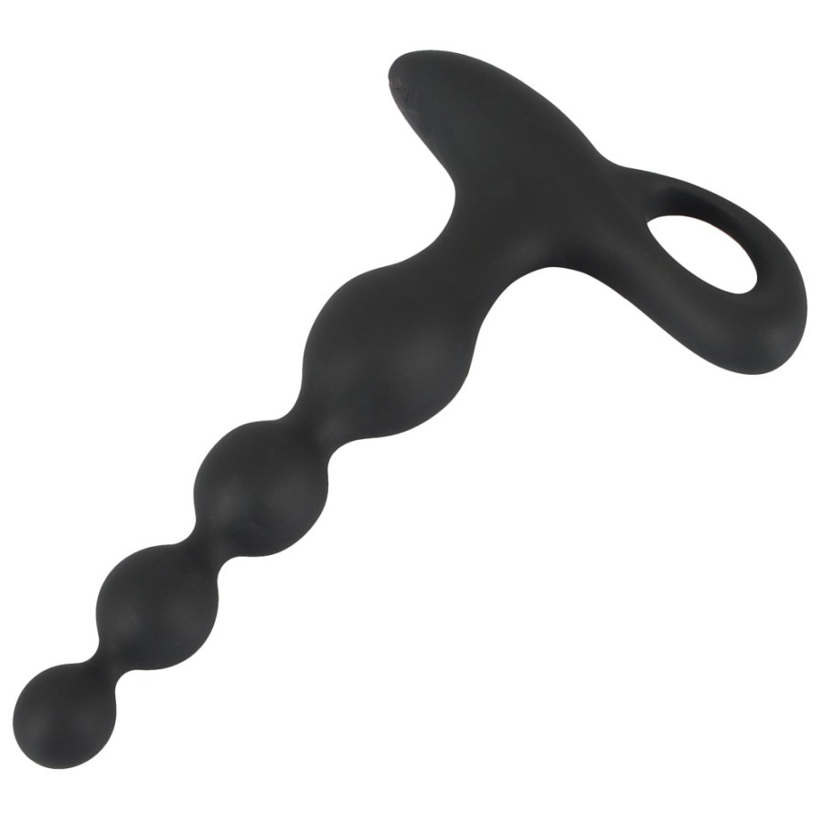 Beads Velvet Stimulator 16.5 x 3.5 cm Black