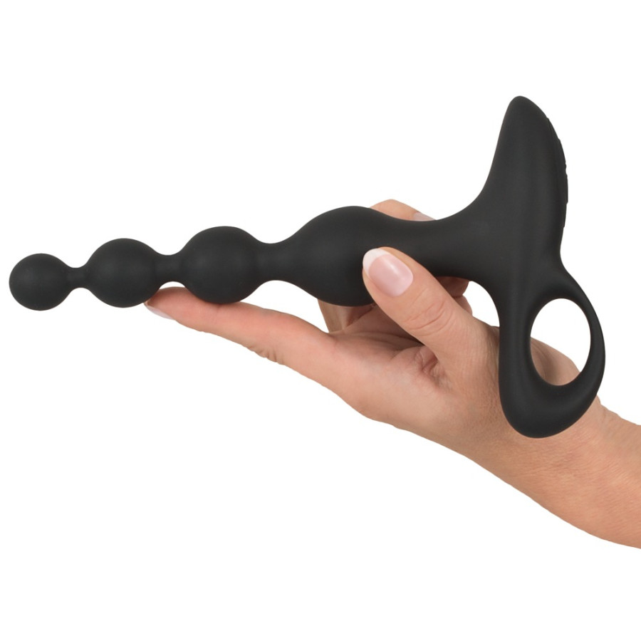 Beads Velvet Stimulator 16.5 x 3.5 cm Black