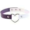 Heart Duo Violet-White choker