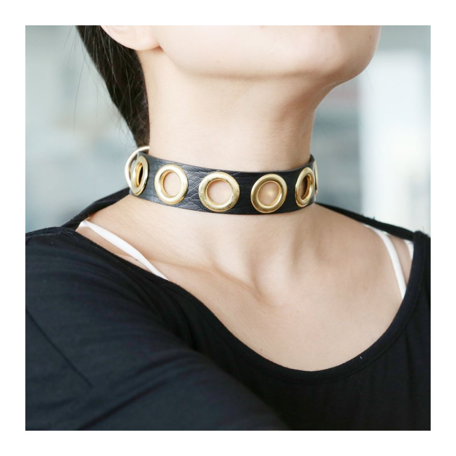 Collier Cirgoth Noir et Doré