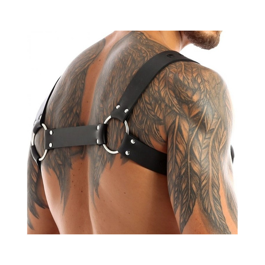 Harnais en néoprène Cross Body Zip Noir