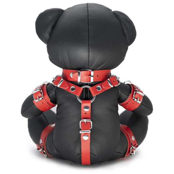 Ours en cuir EDDY The BDSM Teddy Bear Rouge + Boite