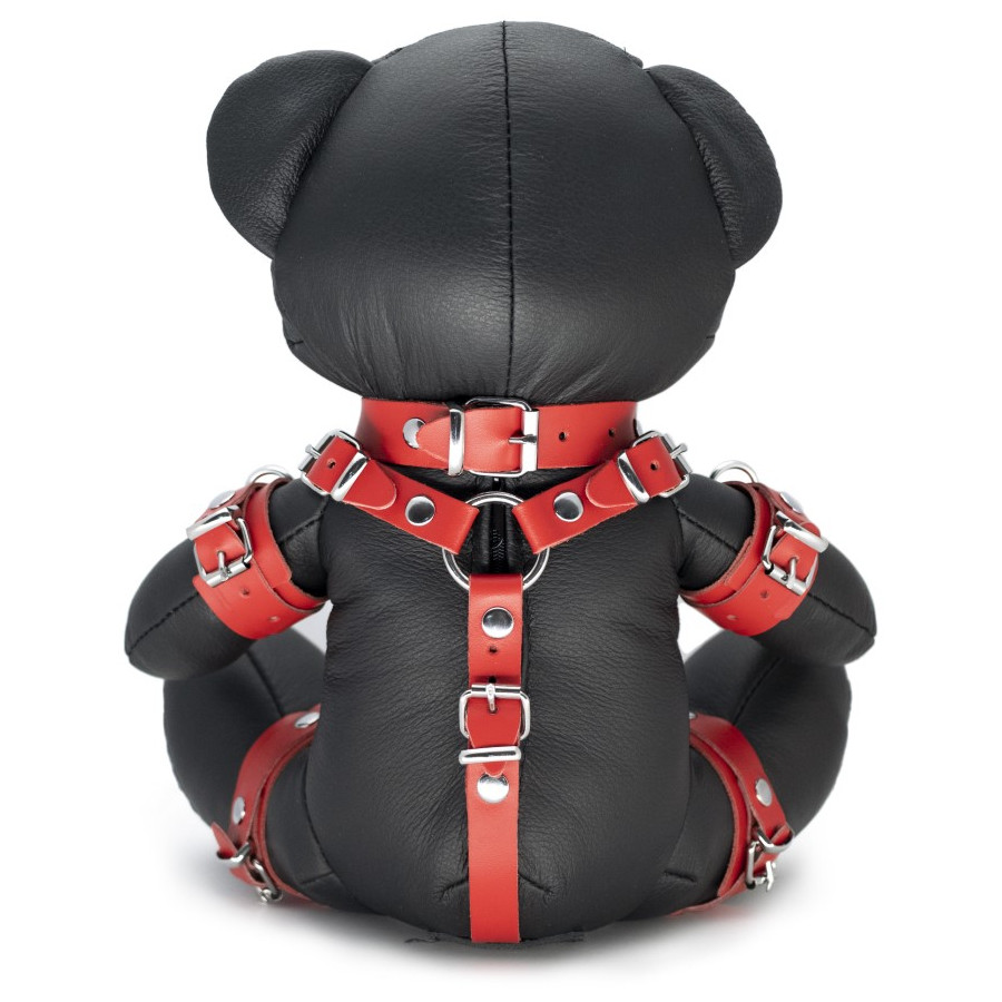 Ours en cuir EDDY The BDSM Teddy Bear Rouge + Boite