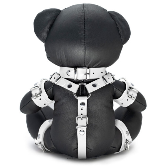 Ours en cuir EDDY The BDSM Teddy Bear Blanc + Boite
