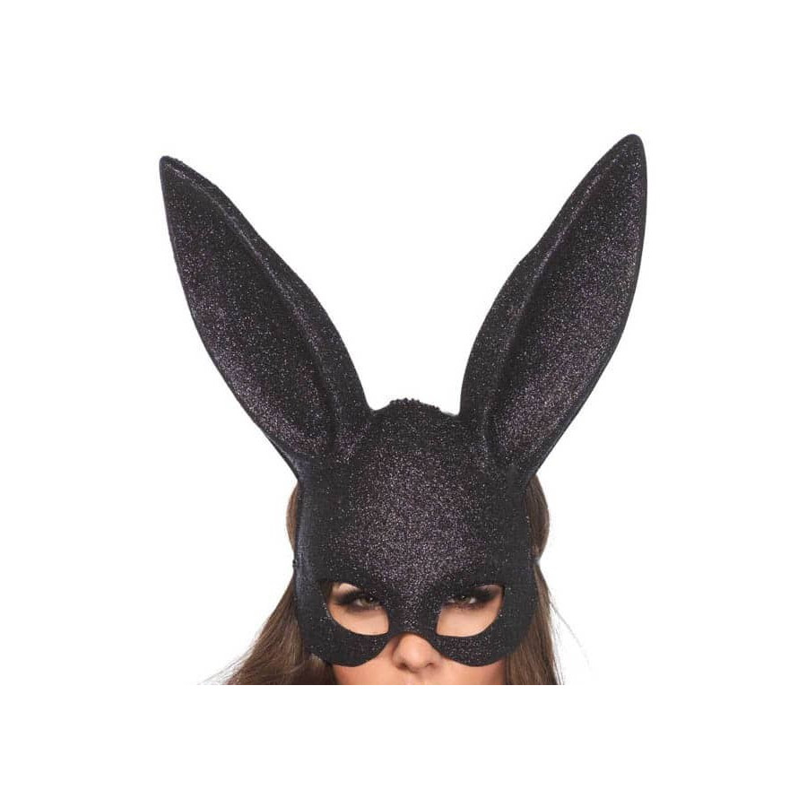 Masque Rabbit - Noir Pailleté