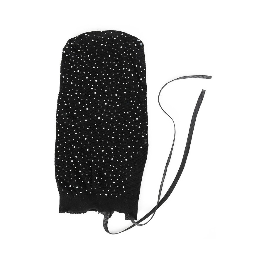 Cagoule en Résille avec Strass Diamands
