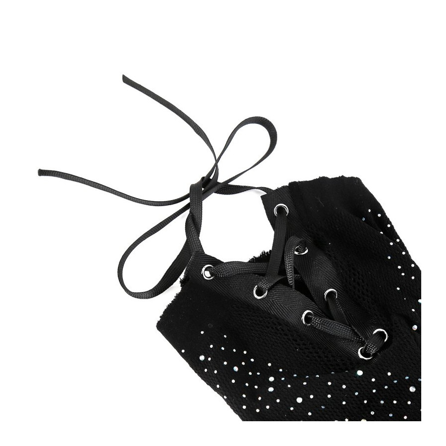 Cagoule en Résille avec Strass Diamands