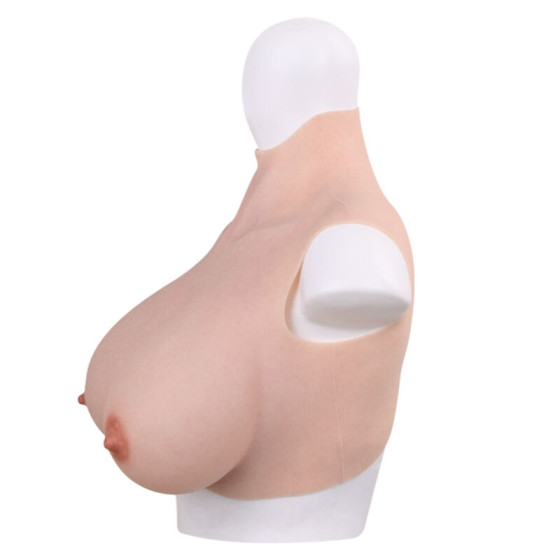 Buste Seins réalistes Coton Col haut Bonnet E