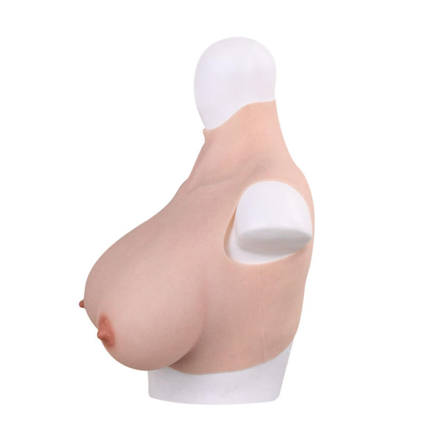 Buste Seins réalistes Silicone Col haut Bonnet C