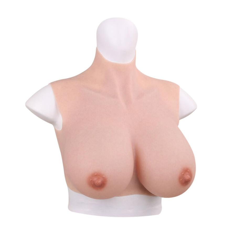 Buste Seins réalistes Silicone Col haut Bonnet C