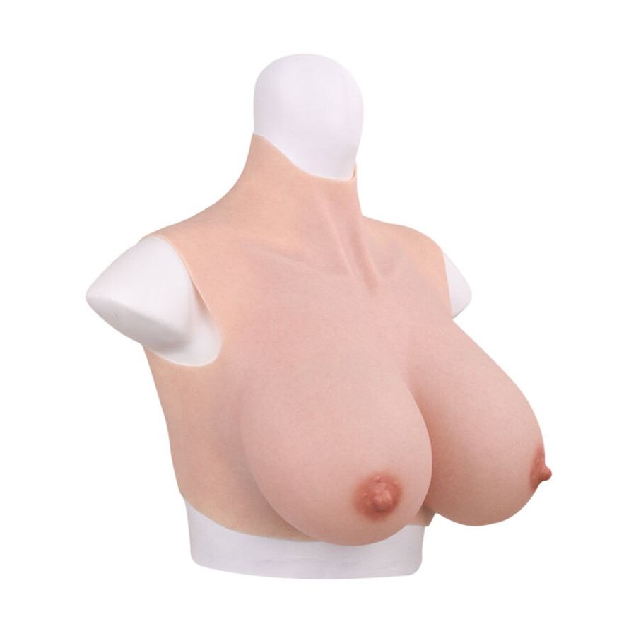 Buste Seins réalistes Silicone Col haut Bonnet C