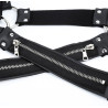 Harnais en néoprène Cross Body Zip Noir