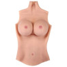 Buste Entier Seins réalistes Coton - Col haut - Bonnet C
