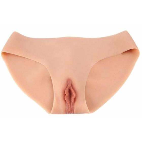 Slip avec Vulve et Fessier Pants Vag Couleur Chair