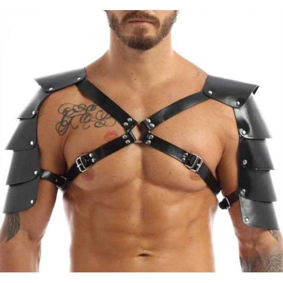 Harnais avec Épaules Armors Simili noir