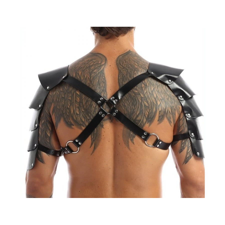 Harnais avec Épaules Armors Simili noir
