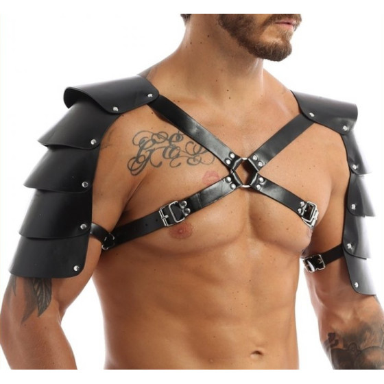 Harnais avec Épaules Armors Simili noir