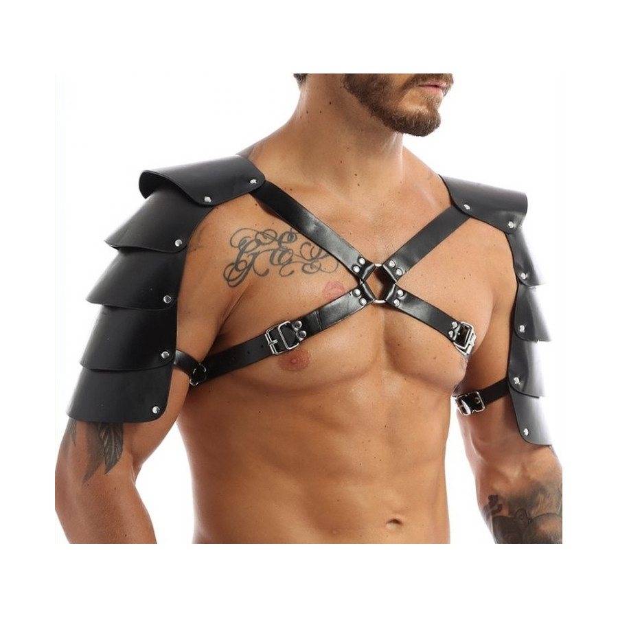 Harnais avec Épaules Armors Simili noir