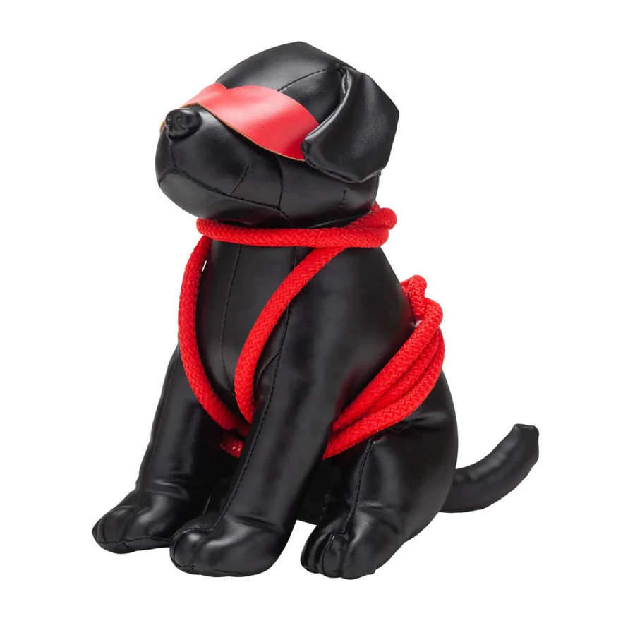 Chien en Simili Rover 24cm Noir