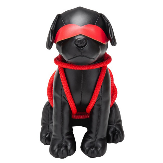 Chien en Simili Rover 24cm Noir
