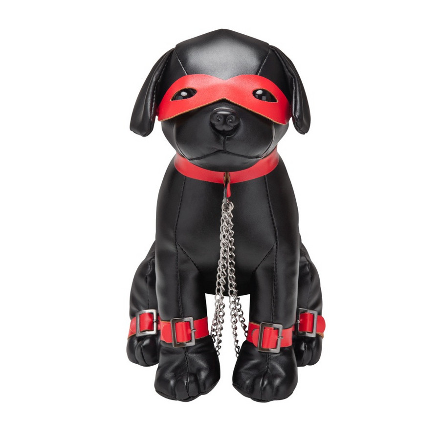 Chien en Simili Captain Chains 24cm Noir