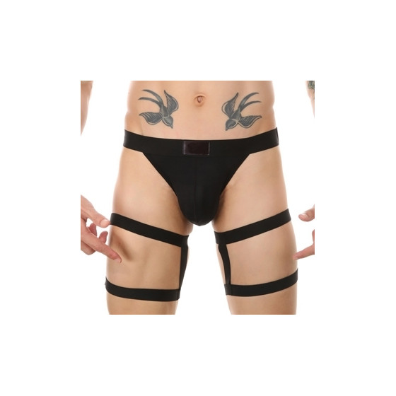 String avec bandes élastiques Clelio Noir