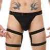 String avec bandes élastiques Clelio Noir