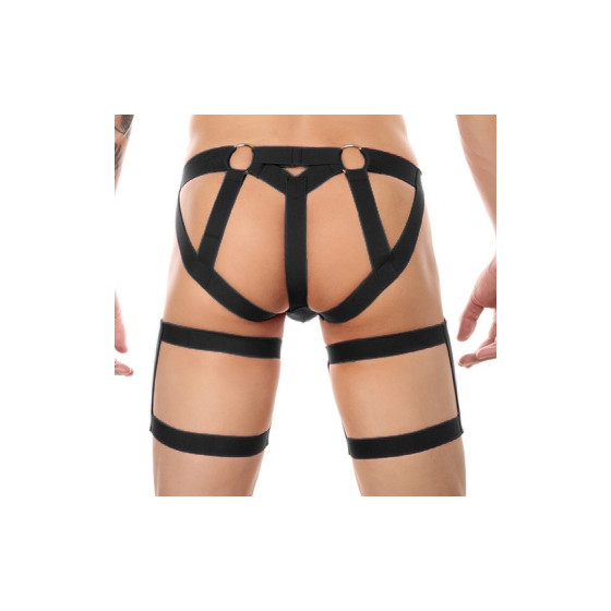 String avec bandes élastiques Clelio Noir