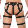 String avec bandes élastiques Clelio Noir