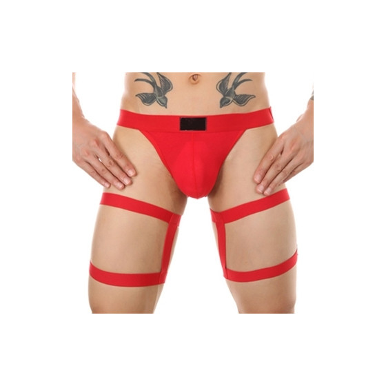 String avec bandes élastiques Clelio Rouge