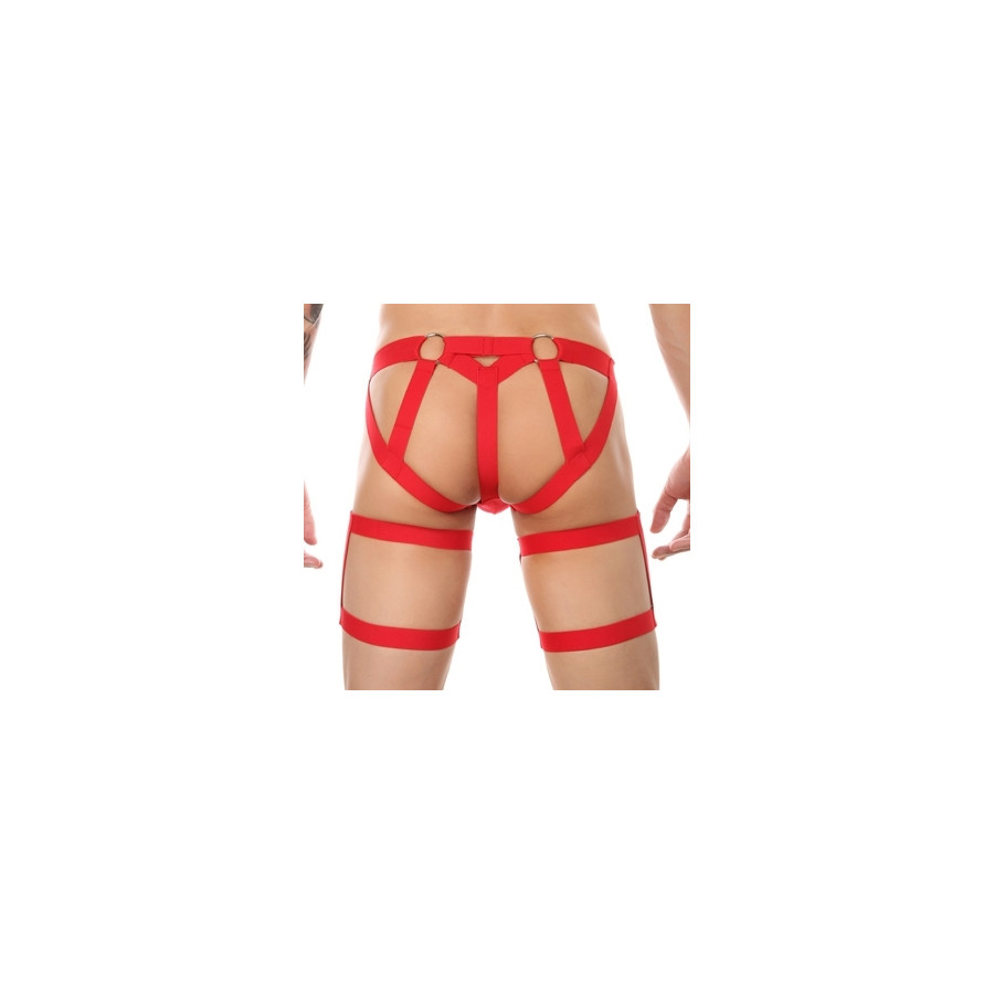 String avec bandes élastiques Clelio Rouge