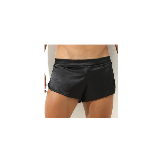 Short with Jock Slit Black