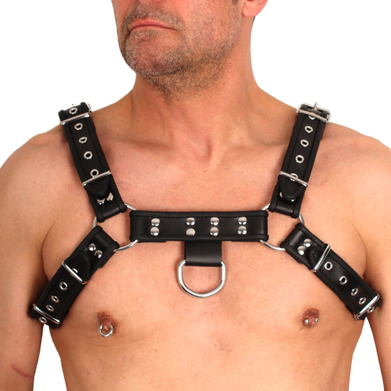 Harnais en cuir Noir