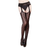 Bas effet porte-jarretelles Erotic Panty Noirs