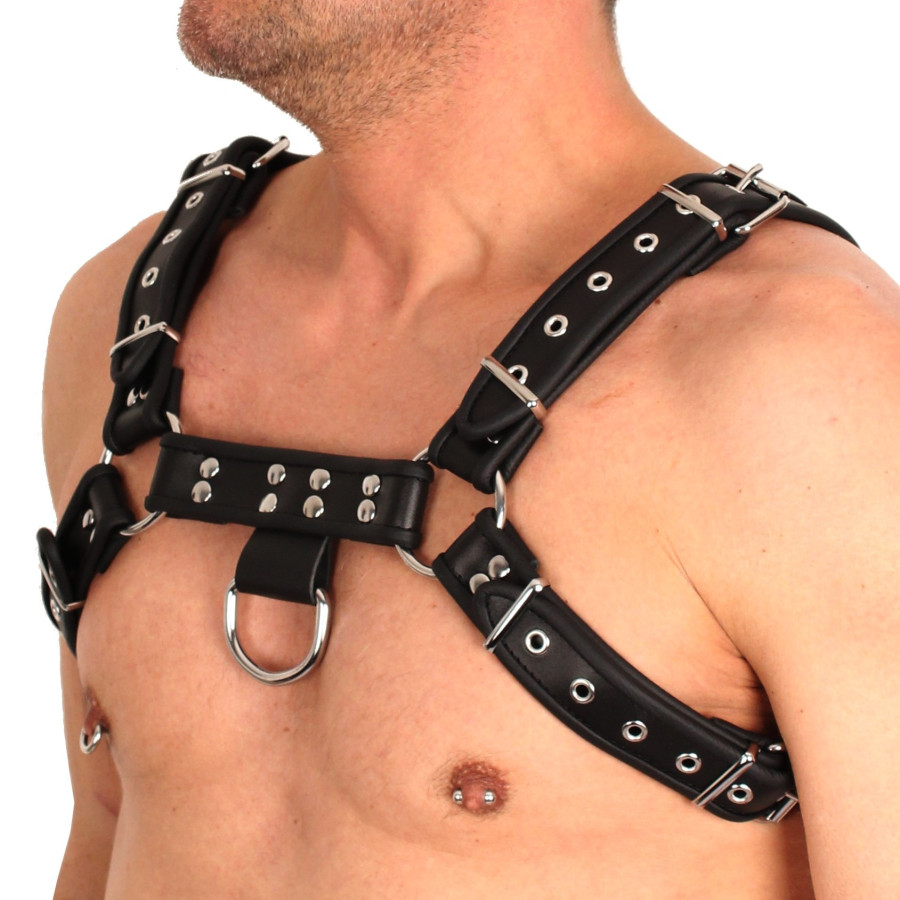 Harnais en cuir Noir