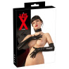 Gants longs en latex Tenue Bdsm Noirs