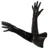 Gants longs en latex Tenue Bdsm Noirs