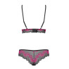 Ensemble Tulia 2 Pièces Noir-Rose