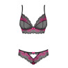 Ensemble Tulia 2 Pièces Noir-Rose