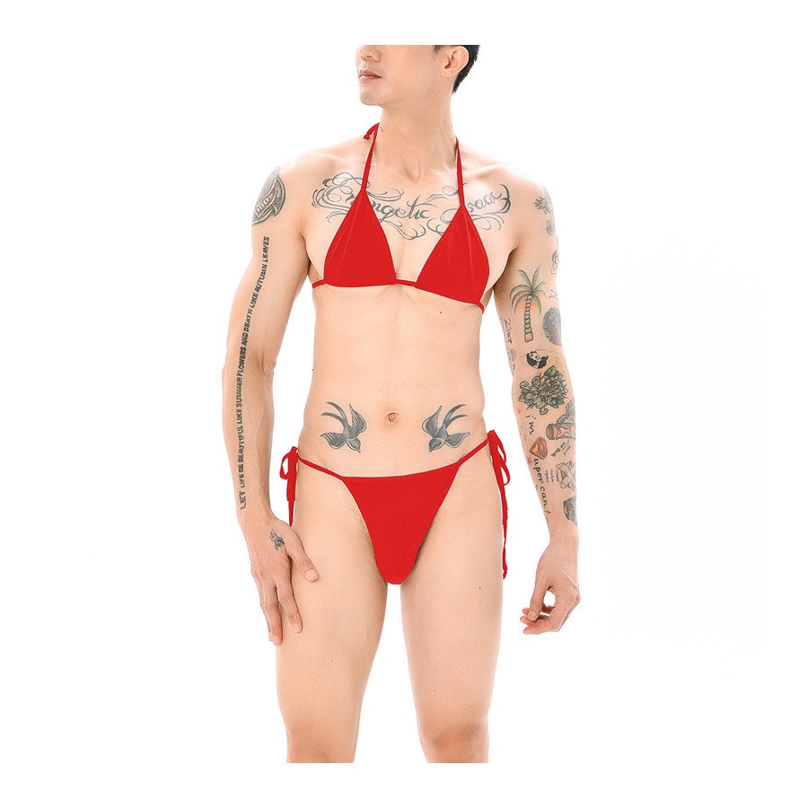 Ensemble Mankini Sumiro 2 Pièces Rouge